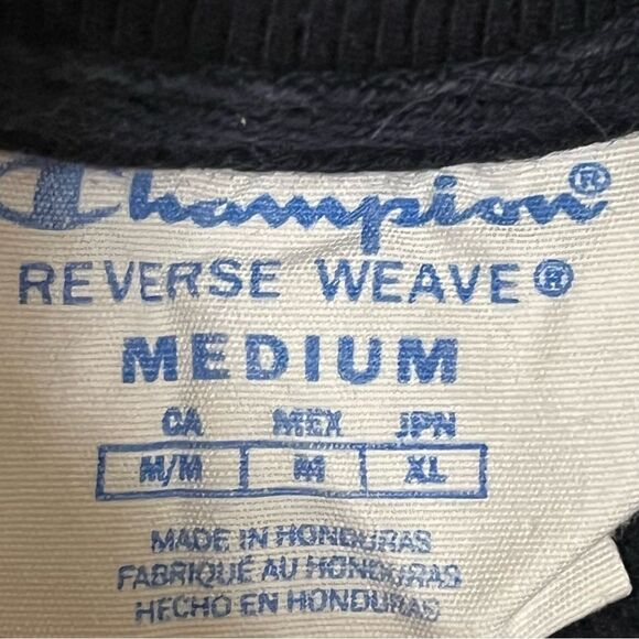 Champion Villanova University Navy Crewneck Pullover Sweatshirt Vintage Medium - Picture 4 of 9